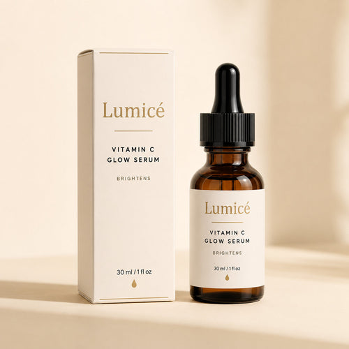 Lumicé Vitamin C Glow Serum — amber bottle with carton